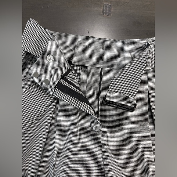 House Of Harlow 1960 Houndstooth 2 Piece Set CROP TOP & HIGH RISE WIDE LEG PANTS - Picture 11 of 16